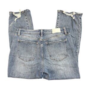 Pistola Women's High-Rise Distressed Jeans Blue Size 31 Light Wash 25” Length